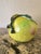 Chinoiserie Large Vintage Chinese Green and Pink Glazed Ceramic Peach Altar Fruit For Sale - Image 3 of 10
