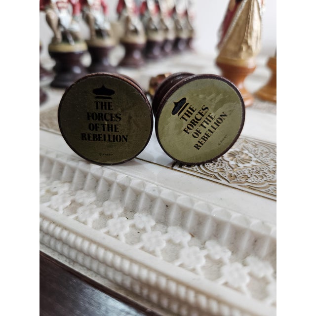 Raj Collectible Chess Sets from Franklin Mint Porcelain, 1970s, Set of 33 For Sale - Image 12 of 18