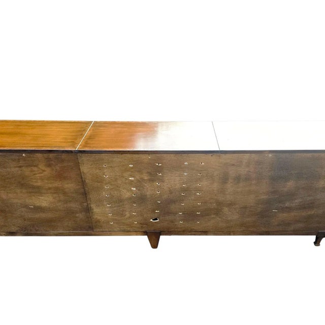 Vintage French Empire Style 6- Lattice Door Cherry Credenza For Sale - Image 12 of 13