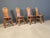1970s Vintage Oak Brutalist Chairs, 1970s, Set of 4 For Sale - Image 5 of 12