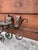 Metal Pair of 18th Century Italian Painted Wrought Iron Wall Mounted Candle Holders For Sale - Image 7 of 18
