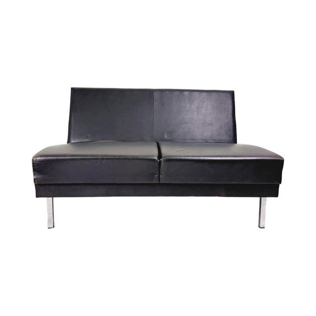 Black Vintage Modular Sofa and Chair Set by George Nelson, 1950s, Set of 4 For Sale - Image 8 of 13