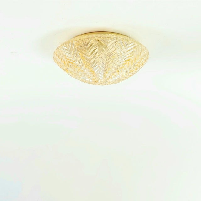 Mid-Century Modern 1970s Mid Century Modern/Art Deco Geometric Glass Wall Lights or Flush Mounts by Limburg For Sale - Image 3 of 9