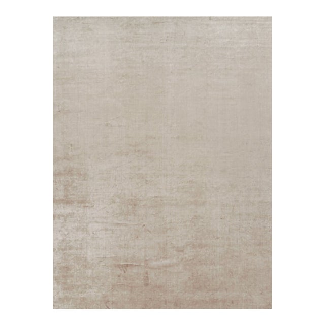 Rug & Kilim’s Oversized Contemporary Textural Solid Rug in Beige Tones - 12x16 For Sale