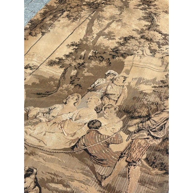 Antique French Aubusson Jacquard Tapestry Panel, 1920s For Sale - Image 12 of 18