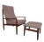Set of Teak High-Back Chair and Ottoman by Grete Jalk for France & Son, Denmark, 1960s For Sale
