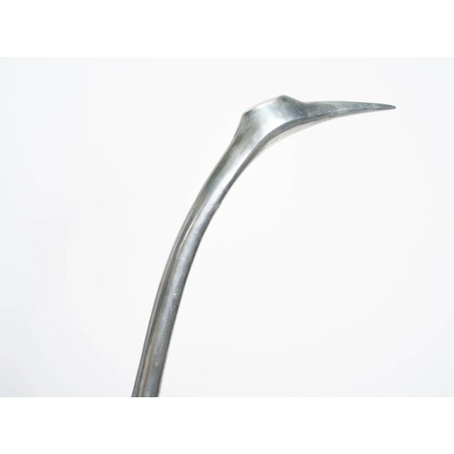 Chrome Large Crane Sculpture by Curtis Jere For Sale - Image 8 of 9