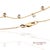 Early 21st Century 14k(585) Yellow & White Gold Natural Diamond Graduated Drop Necklace For Sale - Image 5 of 12