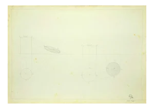 Angelo Faverio, Projection, Drawing, 20th Century