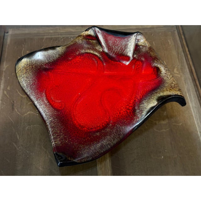 Vintage Red Glazed Ceramic Trinket Dish, 1960s For Sale - Image 15 of 15