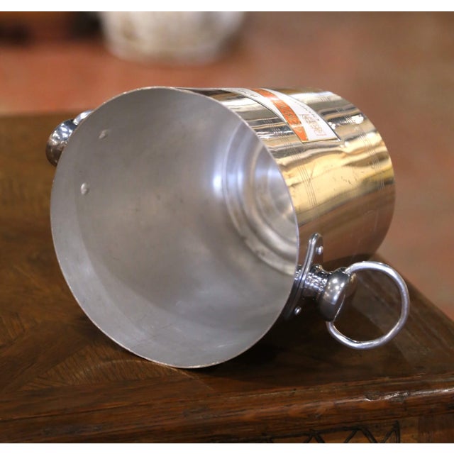 Metal Mid-Century French Canard-Duchêne Aluminum Champagne Bucket For Sale - Image 7 of 8