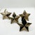 Vintage Silver-Tone Metal Star Shaped Napkin Rings - Set of 4 For Sale - Image 4 of 5