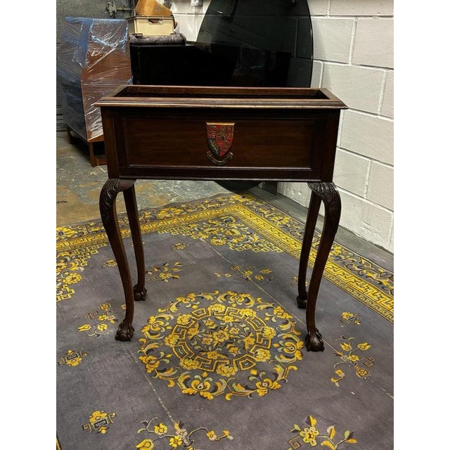 Edwardian Country House Mahogany Jardiniere For Sale - Image 3 of 15