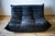 Black Black Leather 3-Seat Togo Sofa attributed to Michel Ducaroy for Ligne Roset For Sale - Image 8 of 9