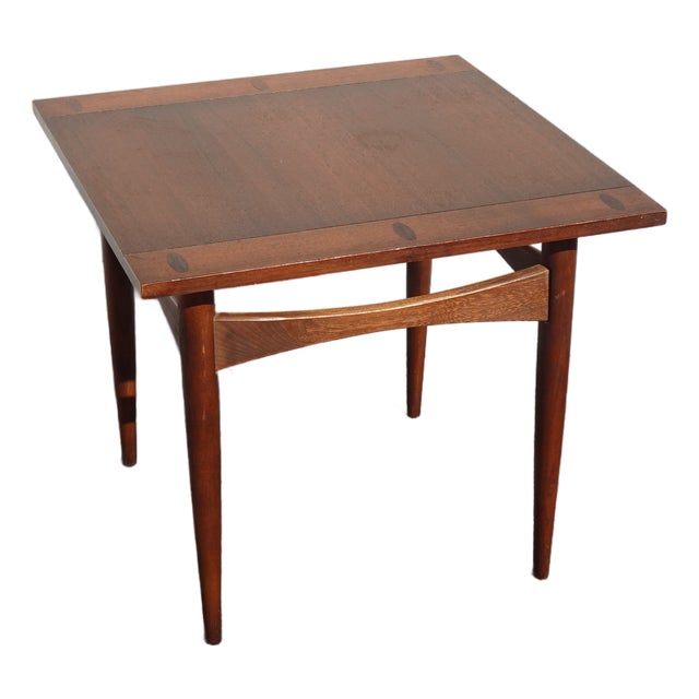 Vintage Mid Century Modern Brown End Table For Sale