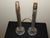 Vintage Pair Art Deco Twisted Glass Column Candlestick Table Lamps For Sale In Boston - Image 6 of 11