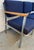 Mid-Century Vintage Chrome Three Seat Airport Bench For Sale - Image 13 of 14