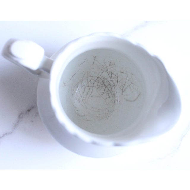 Meakin & Co. English J. & G. Meakin Ironstone Classic White Milk Pitcher 8oz For Sale - Image 4 of 4