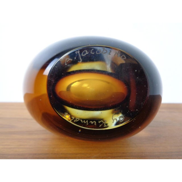 Finnish Glass Vase by Armando Jacobino for Oy Kumela, 1950s For Sale - Image 11 of 15