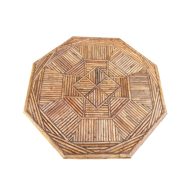 Attractive stylish boho rattan table. Can be used as a center or dining table. Great accent piece to add to your rattan...