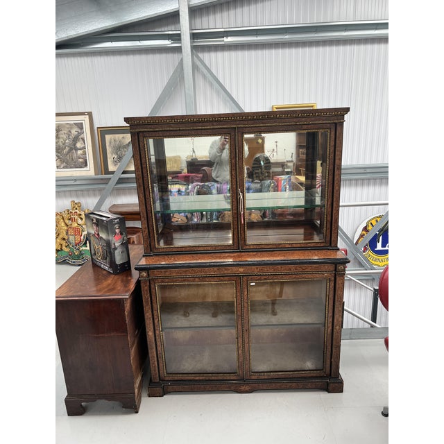 Display Cabinet in Burr Walnut For Sale - Image 10 of 10