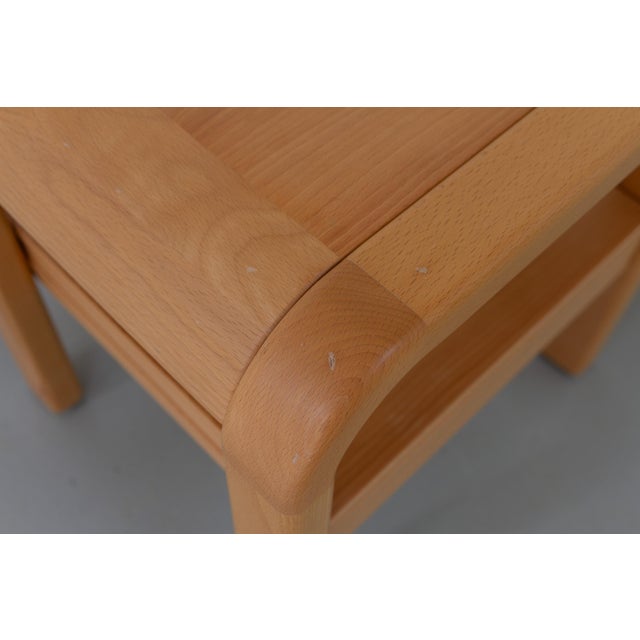 Danish Bedside Tables in Beech by Villy Nørgaard, 1980s, Set of 2 For Sale - Image 8 of 16
