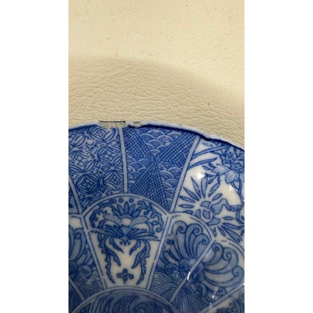 Chinese Porcelain Saucer Blue and White Small Plate Kraak Style Dish 4526b For Sale - Image 11 of 15