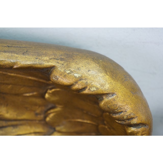 Syroco Mid Century Gold Gilt Resin Federal American Bald Eagle Wall Plaque 37" For Sale - Image 10 of 12