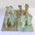 Ceramic Reliefs with Tapestry of Green Glazed Feet, Set of 4 For Sale - Image 10 of 16