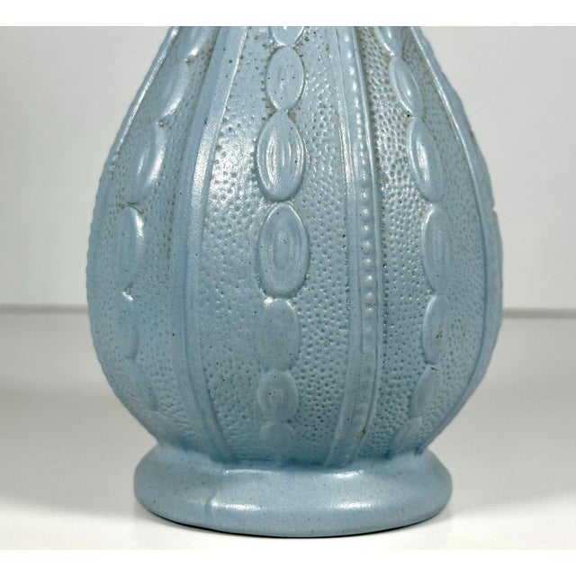 Gray 1870 British Relief-Molded Stoneware & Pewter Syrup Pitcher For Sale - Image 8 of 10