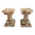Pair of Vintage Stone Candle Holders For Sale