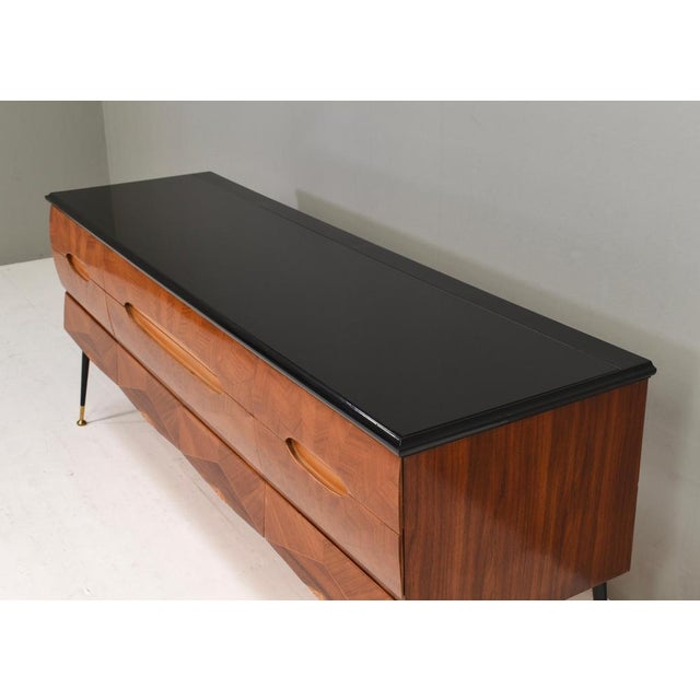Italian Sideboard in Walnut by Vittorio Dassi, 1950s For Sale - Image 14 of 18