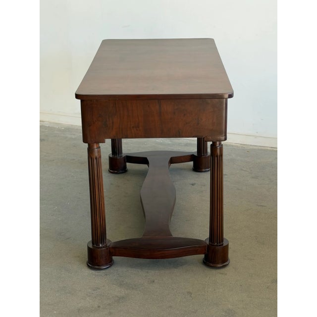 Antique Burl Walnut Desk For Sale - Image 13 of 18