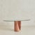 Mid-Century Modern Italian Red Marble Oval Dining Table, 1970s For Sale - Image 3 of 11
