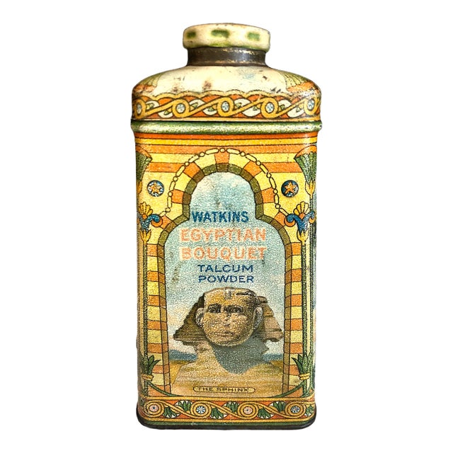 1922 Watkins “Egyptian Bouquet” Talcum Powder Tin For Sale