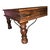 Vintage Indian Hand-Carved Door Coffee Table With Iron Hardware and Brass Studs For Sale - Image 4 of 6