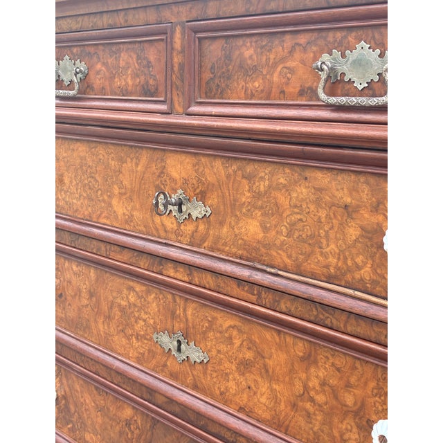 Wood Walnut Chest of Five Drawers For Sale - Image 7 of 18