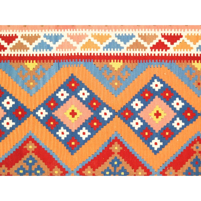 Persian Pasargad NY Antique Persian Shiraz Kilim Rug - 4'7" x 10'7" For Sale - Image 3 of 5