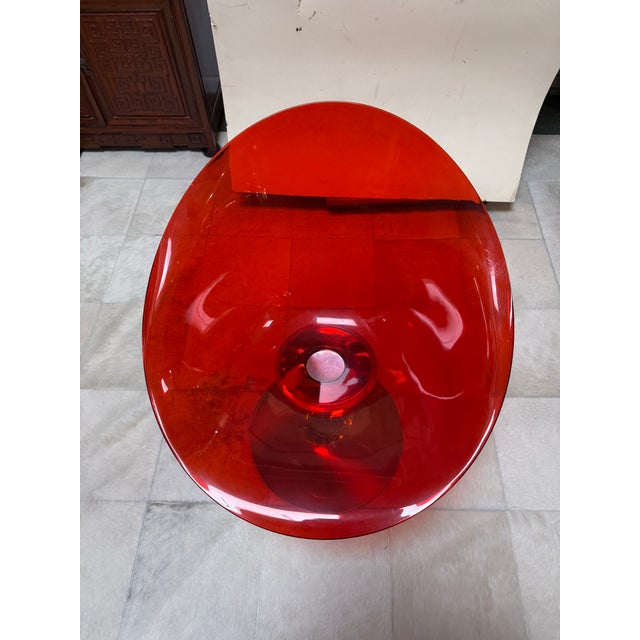 Kartell Philippe Starck for Kartell Ero/S Swivel Chair, Red For Sale - Image 4 of 12