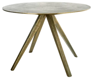Antique Brass Plated Circle Table from Pols Potten Studio