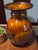 This Vintage Drip Glazed Pottery Vase in an orange brown tone is a handmade piece of decorative art pottery from the...
