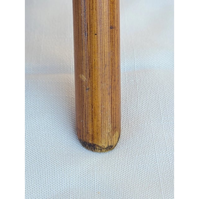 Vintage Bamboo Rattan Magazine Rack For Sale - Image 11 of 11