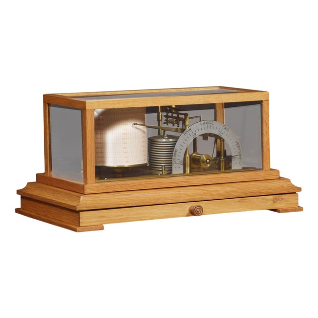 Barograph and Barometer by Negretti & Zambra, 1890s For Sale