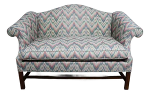 Southwood Flame Stitch Upholstered Settee