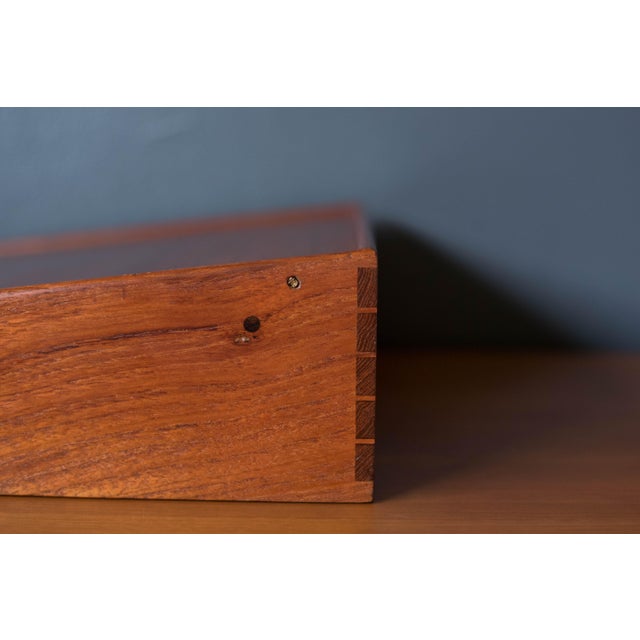 Danish Aksel Bender Madsen & Ejner Larsen Solid Teak Jewelry Box for Willy Beck For Sale - Image 11 of 16