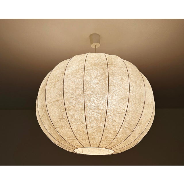 Large Vintage Cocoon Pendant Light from Goldkant Leuchten, 1960s For Sale - Image 4 of 17