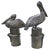 Large Bronze Pelicans Statues, Set of 2 For Sale