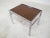 Mid-Century Chromed Steel & Teak Side Table, 1960s, in Very Good conditions. Designed 1960 to 1969
