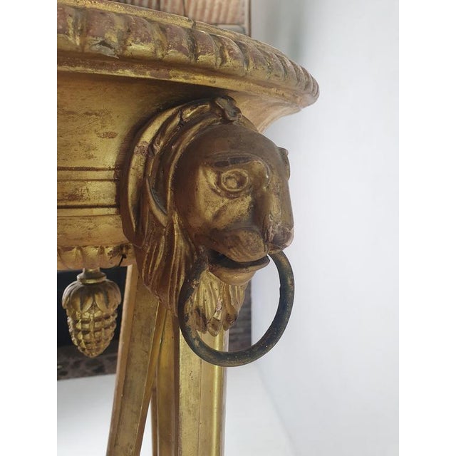 Gold Italian Guilded Gueridon Pedestal, 1750s For Sale - Image 8 of 13