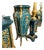 Louis XV Pedestal Stand in Bottle Green With Bronze Ormolu & Gilded Details For Sale
